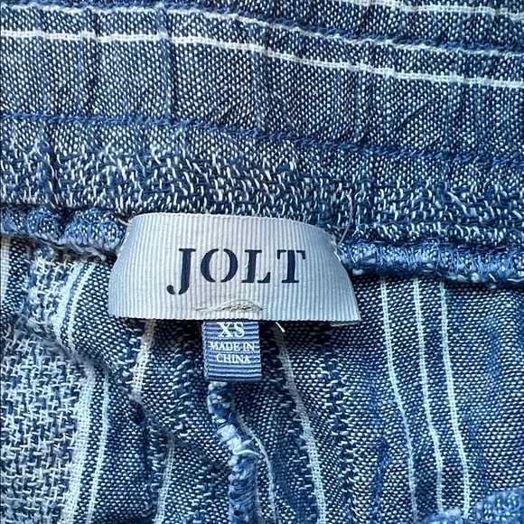 Jolt Striped Blue and White Pants Womens XS - Picture 7 of 8